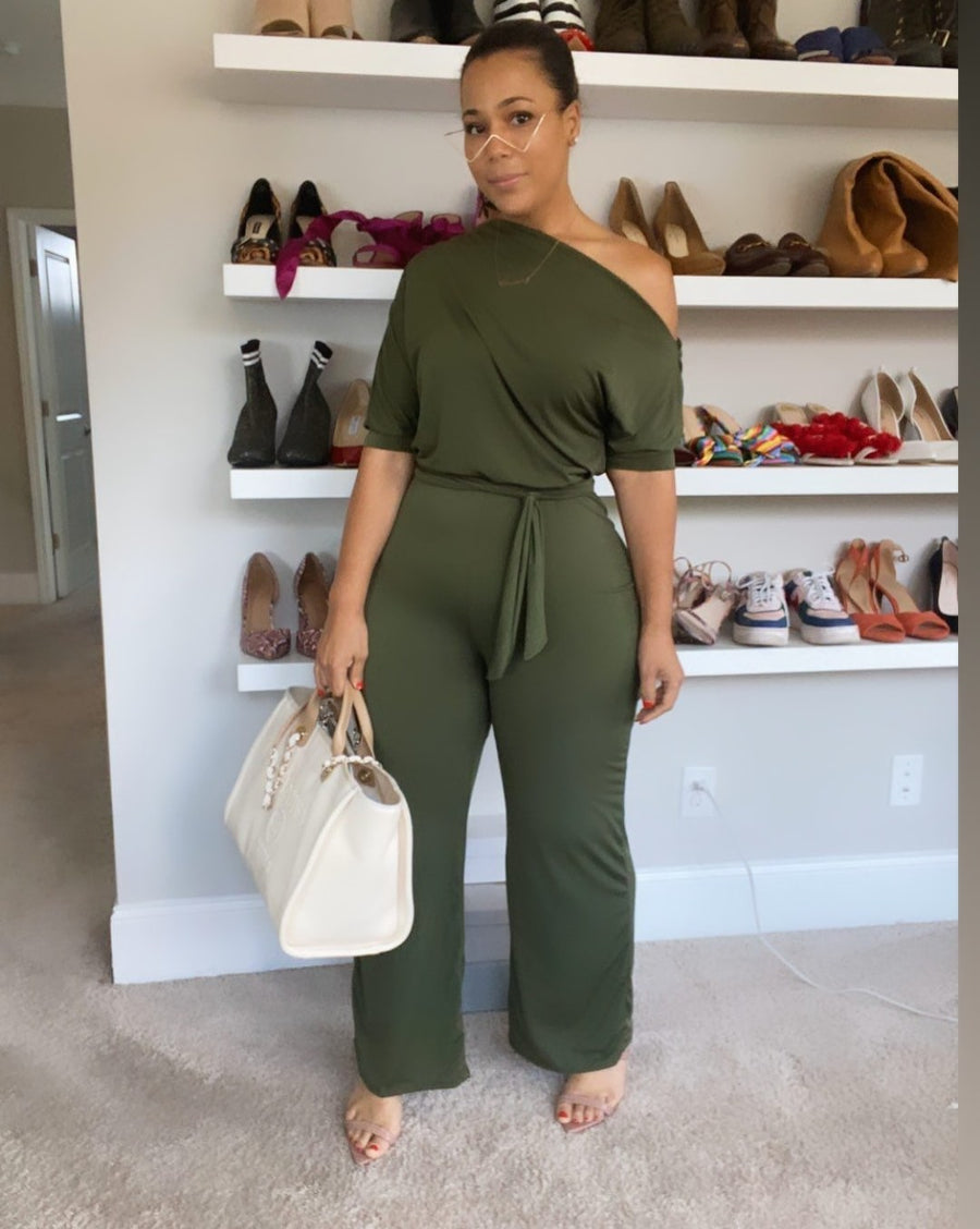 Off Shoulder Jumpsuit